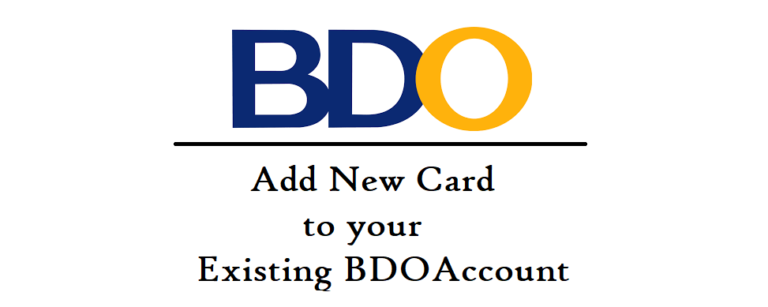 How to add Credit Card (Any New Card) to your Existing BDO online account