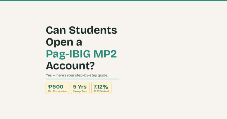 Can Students Open a Pag-IBIG MP2 Account? Yes — Here’s How